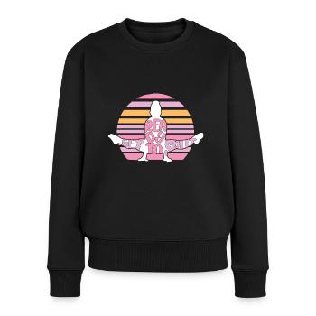 Get Ready To Split - Gymnastic Gymnast Gift Idea - Frauen Premium Bio Pullover - Schwarz - Vorne - Julia (174cm)