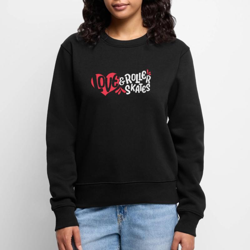 Roller Skating Love & Roller Skates Rollerskate Women's Premium Organic Jumper