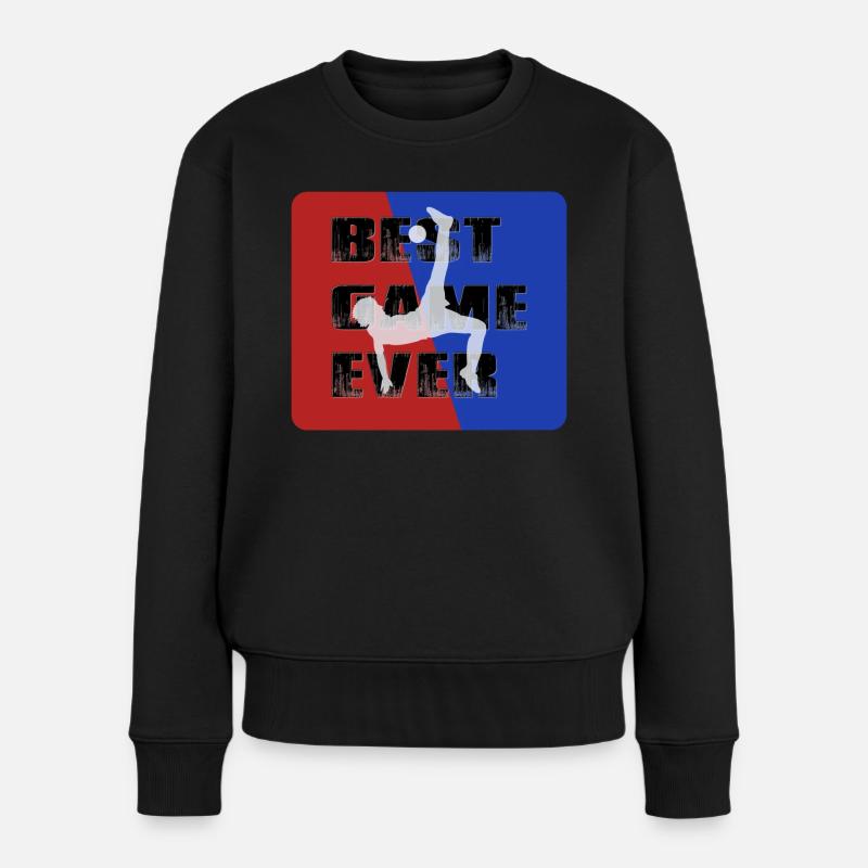 Best Game Ever - Frauen Premium Bio Pullover - Schwarz