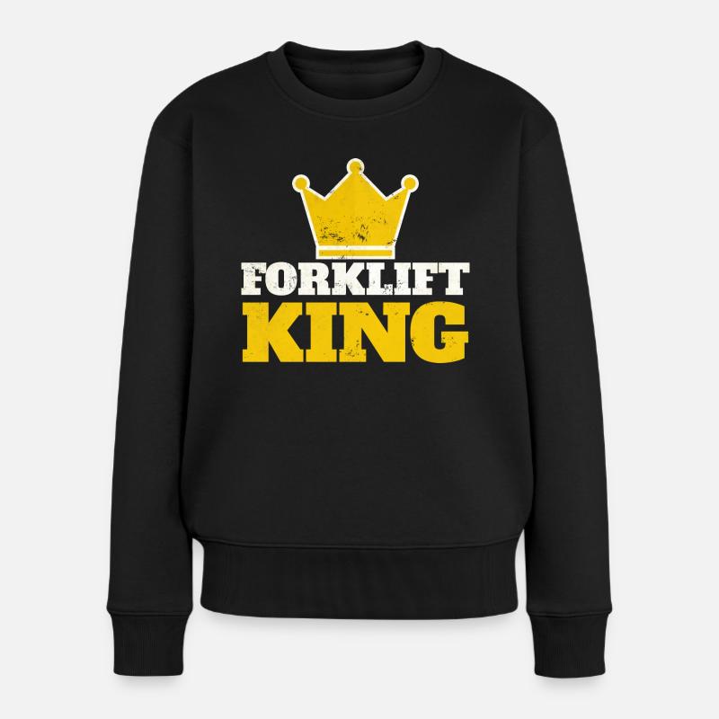 Kin chariot élévateur - Pull Premium bio Femme - noir