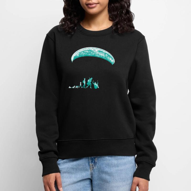 Paragliding Evolution Paragliding Evolution 2dc Frauen Premium Bio Pullover