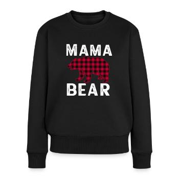 Mama Bear - Frauen Premium Bio Pullover - Schwarz - Vorne - Julia (174cm)