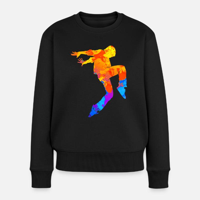 Break Dance Danseurs de danse hip hop - Pull Premium bio Femme - noir