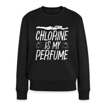 Schwimmer Schwimmen Spruch - Frauen Premium Bio Pullover - Schwarz - Vorne - Julia (174cm)