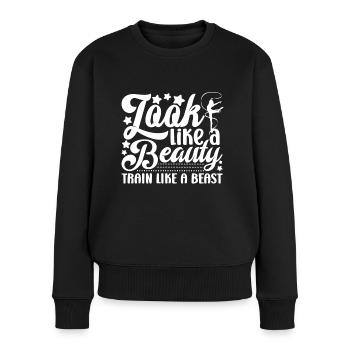 Ressemble à un train de beauté comme une bête Cadeau de gymnaste - Pull Premium bio Femme - noir - Devant - Julia (174cm)