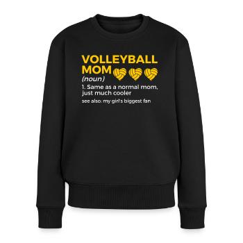 Volleyball Spieler Geschenk - Frauen Premium Bio Pullover - Schwarz - Vorne - Julia (174cm)
