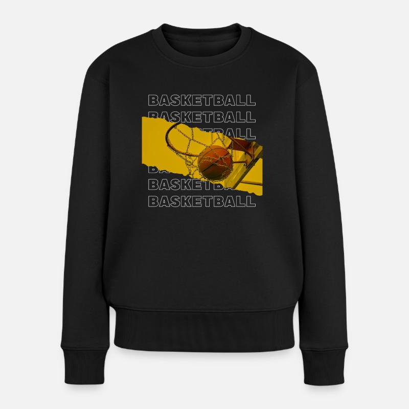 Basketteur Basketteur Basketteur Dunking Sport Player - Pull Premium bio Femme - noir
