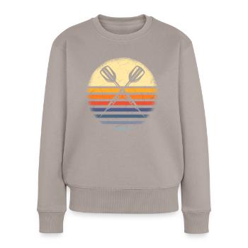 Joueur de fléchettes Fléchettes - Pull Premium bio Femme - taupe - Devant - Julia (174cm)