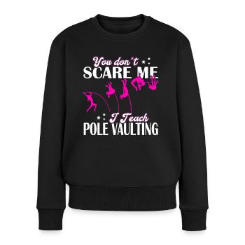 Cool Pole Vault Athlete Vaulter Pole Jumper - Women's Premium Organic Jumper - black - Front - Julia (174cm)