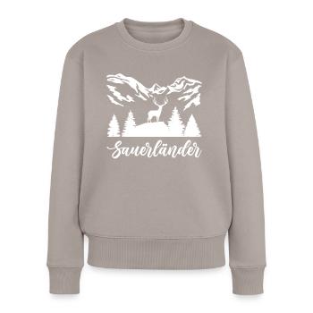 Sauerländer - Frauen Premium Bio Pullover - Taupe - Vorne - Julia (174cm)