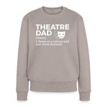 Theater Schauspieler - Frauen Premium Bio Pullover - Taupe - Vorne - Julia (174cm)