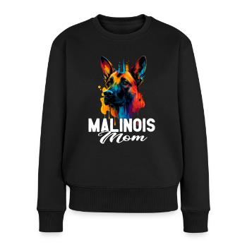 Malinois - Hundeliebhaber - Hundebesitzer - Frauen Premium Bio Pullover - Schwarz - Vorne - Julia (174cm)