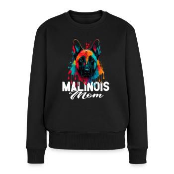 Malinois - Hundeliebhaber - Hundebesitzer - Frauen Premium Bio Pullover - Schwarz - Vorne - Julia (174cm)