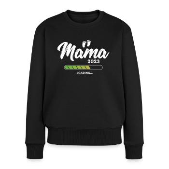 Mama Loading 2023 - Women's Premium Organic Jumper - black - Front - Julia (174cm)