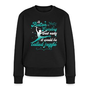 Gymnastique Danse Baton Twirler Gymnaste - Pull Premium bio Femme - noir - Devant - Julia (174cm)
