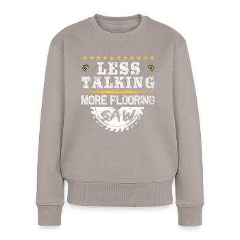 Flooring Construction Carpet Installer - Women's Premium Organic Jumper - taupe - Front - Julia (174cm)