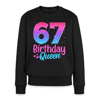 Anniversaire Queen 67 Geburtstag - Pull Premium bio Femme - noir - Devant - Julia (174cm)