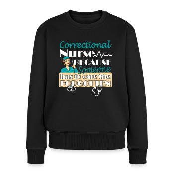 Infirmières et infirmiers correctionnels en milieu carcéral - Pull Premium bio Femme - noir - Devant - Julia (174cm)