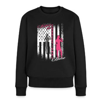 Infirmières et infirmiers correctionnels en milieu carcéral - Pull Premium bio Femme - noir - Devant - Julia (174cm)