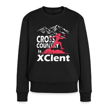 XC running present for men and women - Women's Premium Organic Jumper - black - Front - Julia (174cm)