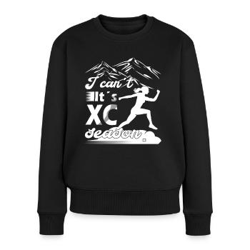 XC running present for men and women - Women's Premium Organic Jumper - black - Front - Julia (174cm)