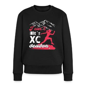 XC running present for men and women - Women's Premium Organic Jumper - black - Front - Julia (174cm)