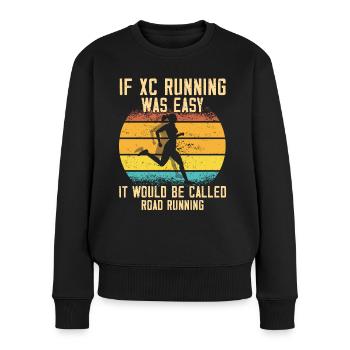 XC running present for men and women - Women's Premium Organic Jumper - black - Front - Julia (174cm)