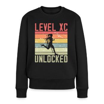 XC running present for men and women - Women's Premium Organic Jumper - black - Front - Julia (174cm)
