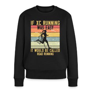XC running present for men and women - Women's Premium Organic Jumper - black - Front - Julia (174cm)