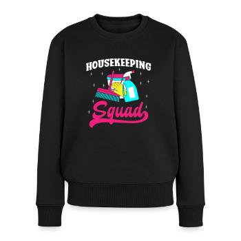 Housekeeping Squad - Women's Premium Organic Jumper - black - Front - Julia (174cm)