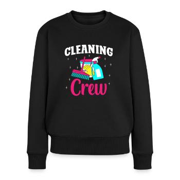 Cleaning Crew - Women's Premium Organic Jumper - black - Front - Julia (174cm)
