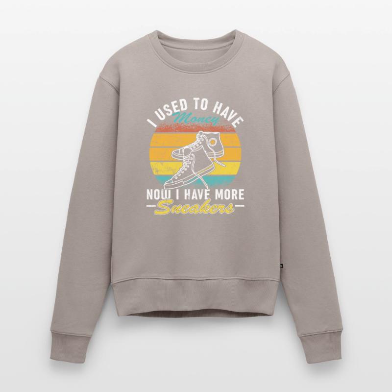 Collectionneur de baskets « J’avais de l’argent » Pull Premium bio Femme