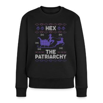 Hex Le Patriarcat - Pull Premium bio Femme - noir - Devant - Julia (174cm)