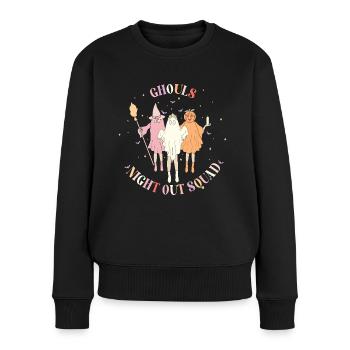 Ghouls Night Out Squad - Frauen Premium Bio Pullover - Schwarz - Vorne - Julia (174cm)