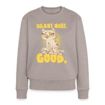 Silent Night - Women's Premium Organic Jumper - taupe - Front - Julia (174cm)