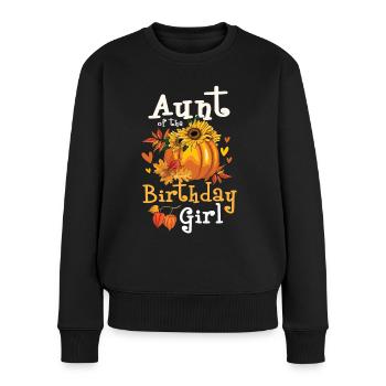 Tante de la fille d’anniversaire - Pull Premium bio Femme - noir - Devant - Julia (174cm)