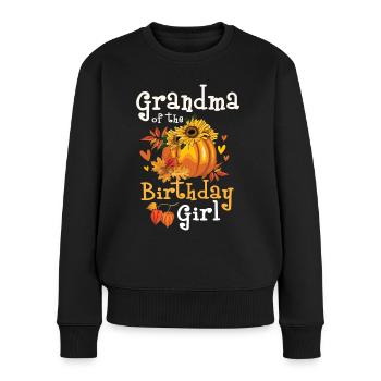 Grand-mère de la fille d’anniversaire - Pull Premium bio Femme - noir - Devant - Julia (174cm)