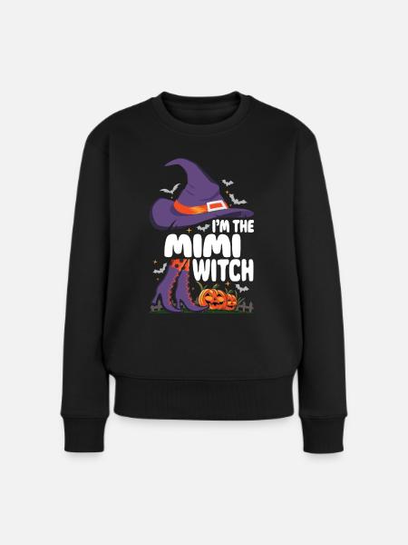 I'm the Mimi Witch - Frauen Premium Bio Pullover - Schwarz
