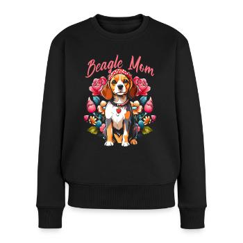 La meilleure maman beagle de tous les temps - Pull Premium bio Femme - noir - Devant - Julia (174cm)