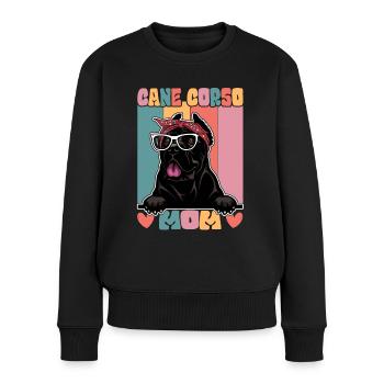 Cane Corso Maman - Pull Premium bio Femme - noir - Devant - Julia (174cm)