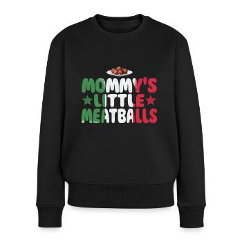 Les petites boulettes de viande de maman - Pull Premium bio Femme - noir - Devant - Julia (174cm)