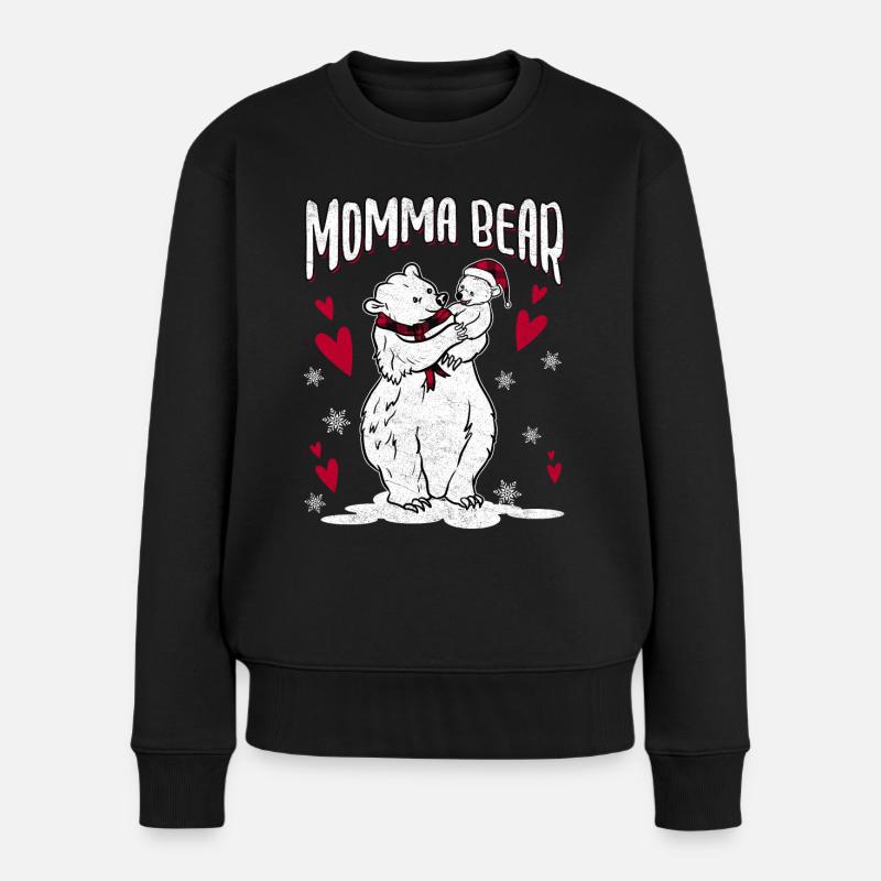 Maman ours - Pull Premium bio Femme - noir