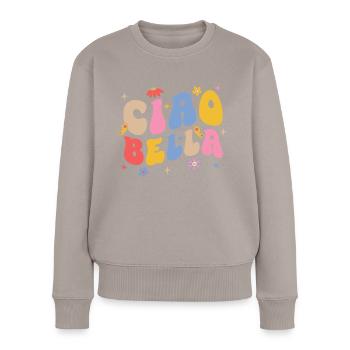 Ciao Bella - Pull Premium bio Femme - taupe - Devant - Julia (174cm)
