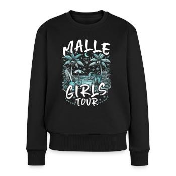 Visite des filles de Malle - Pull Premium bio Femme - noir - Devant - Julia (174cm)