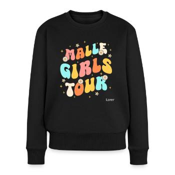 Visite des filles de Malle - Pull Premium bio Femme - noir - Devant - Julia (174cm)