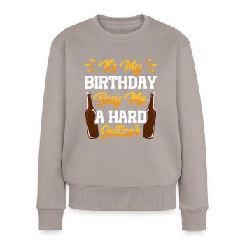 Crawled Pub Crawl Alcohol Drinking - Women's Premium Organic Jumper - taupe - Front - Julia (174cm)