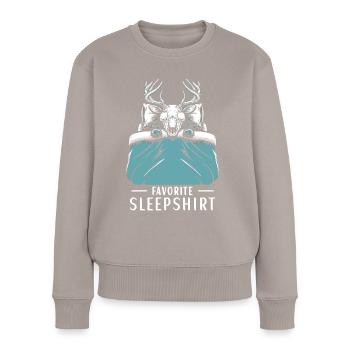 Wendigo Favorite Sleepshirt - Frauen Premium Bio Pullover - Taupe - Vorne - Julia (174cm)