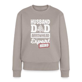Arrowhead Hunter Archery Arrowhead - Women's Premium Organic Jumper - taupe - Front - Julia (174cm)