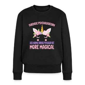 Correctional NursNursicorn like a normal Forensic - Women's Premium Organic Jumper - black - Front - Julia (174cm)