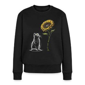 Best Cat Mom Ever - Women's Premium Organic Jumper - black - Front - Julia (174cm)